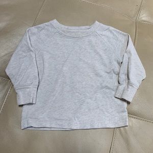 OLD NAVY Heathered Crew (Gray/Oatmeal), 12-18 mo